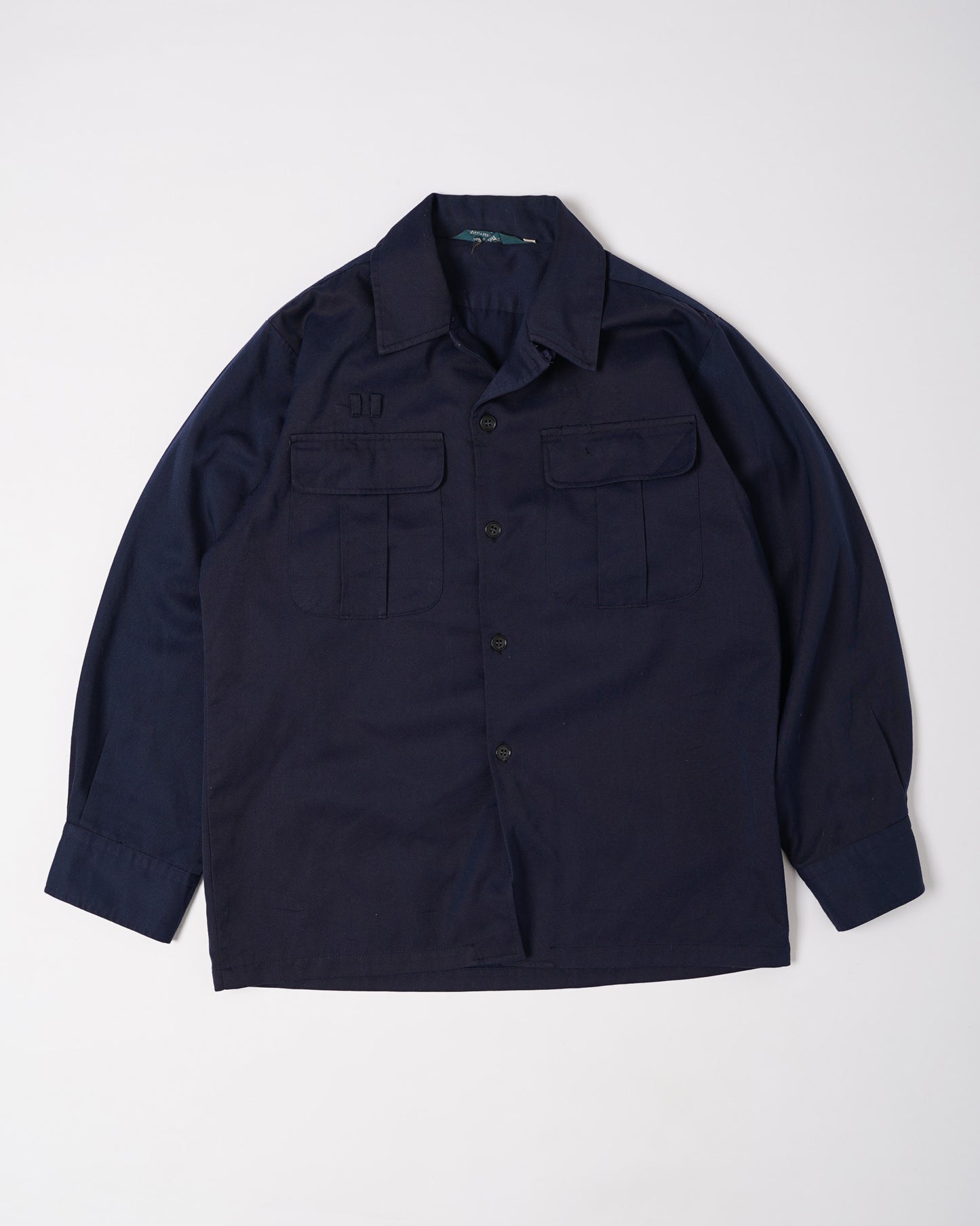 VINTAGE JAPANESE NAVY WORK OVERSHIRT - S/M